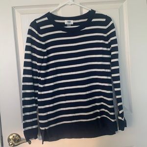 Navy/White Striped Sweater from Old Navy (Small)